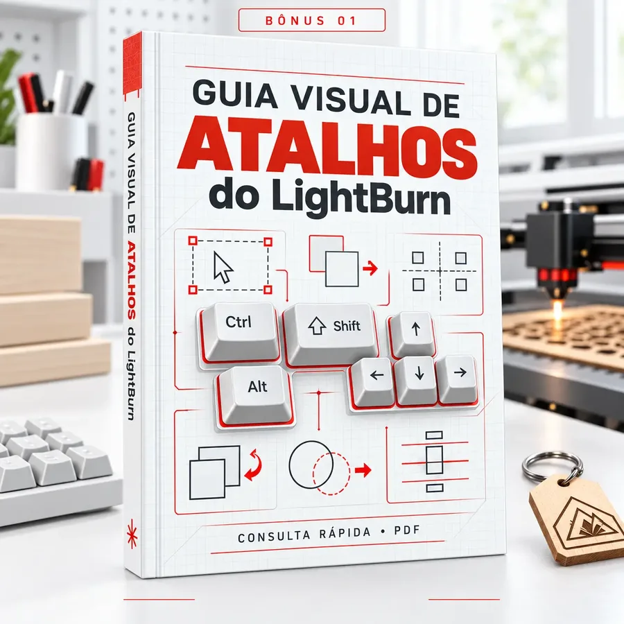 Bonus 1: Visuelle Übersicht der LightBurn-Tastenkürzel